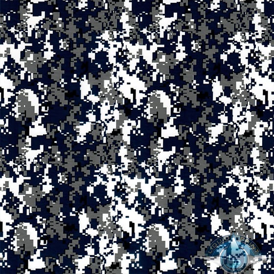 Printed Camouflage (Black/Blue/Grey)